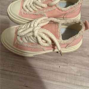 Pink Shoes with Cream Accents